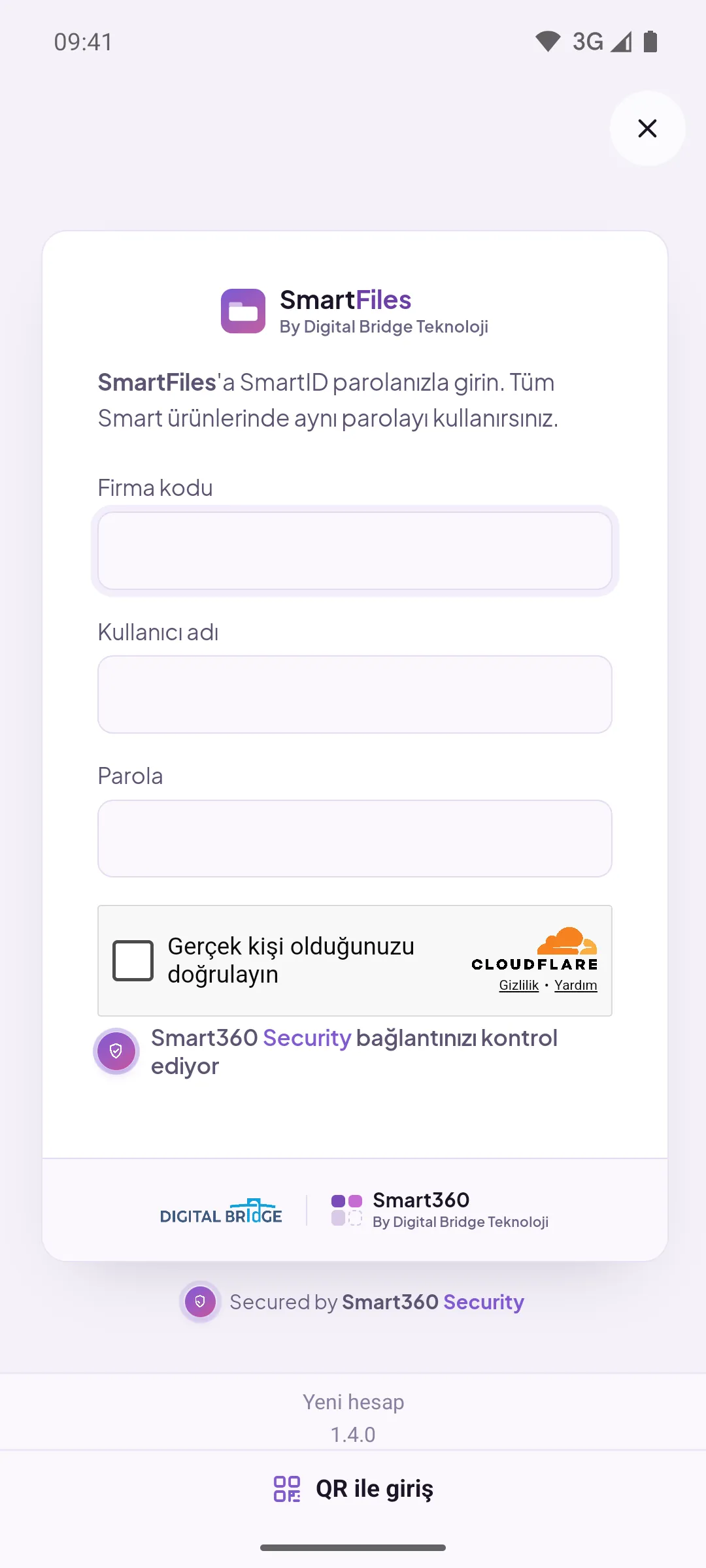 DBLinx login page for new account