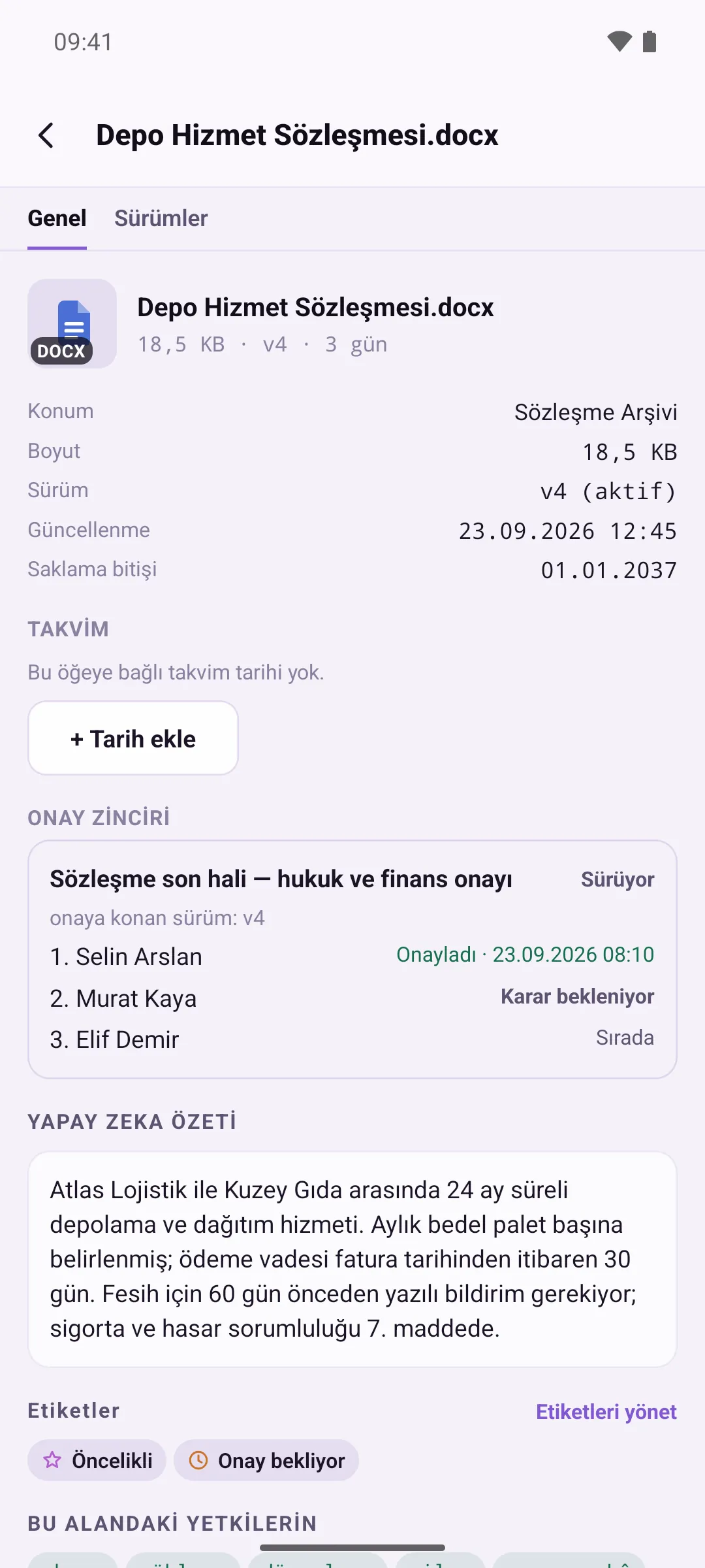 File details, General tab