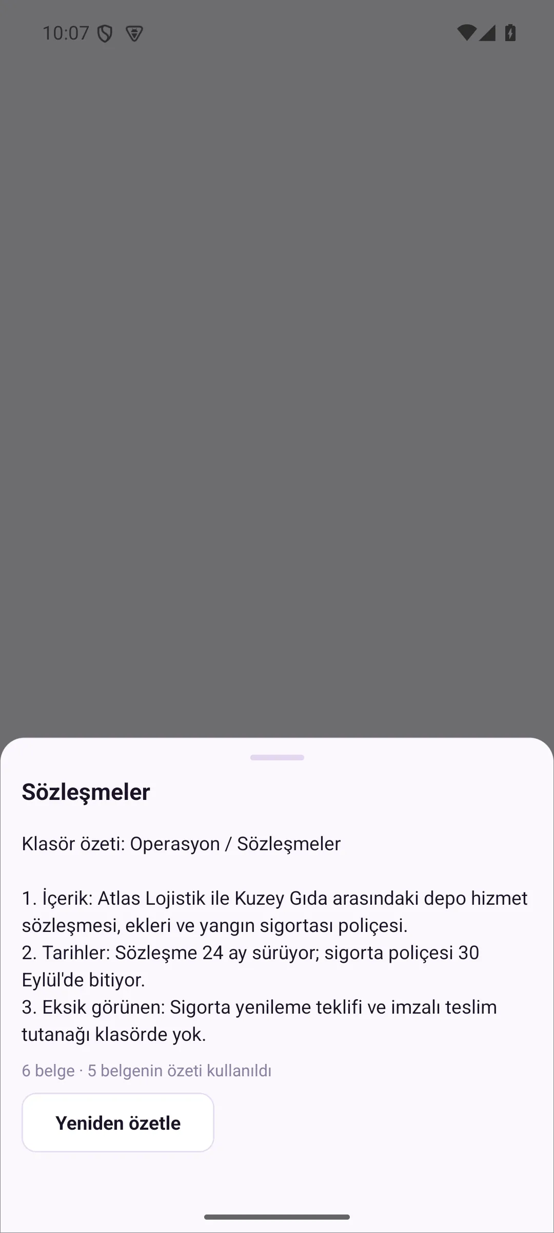 Folder summary