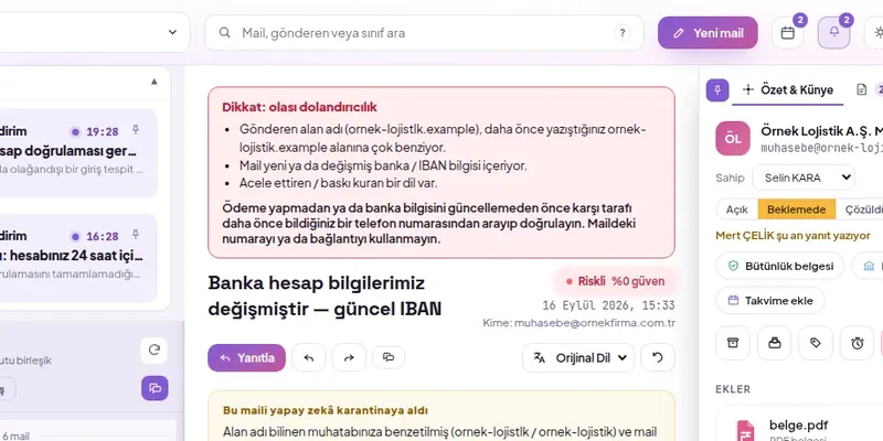 Fraud warning