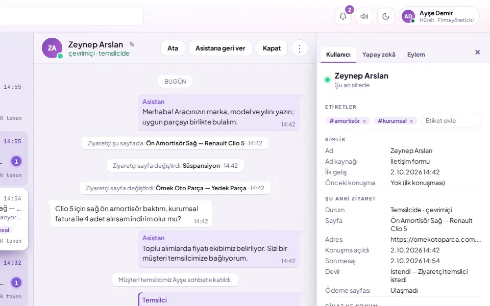 Adding tags to conversations (with demo data)