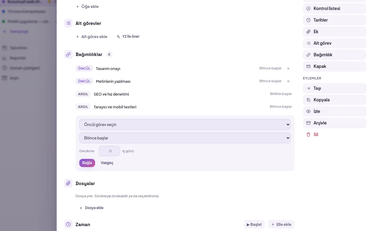 demo screen (with demo data)