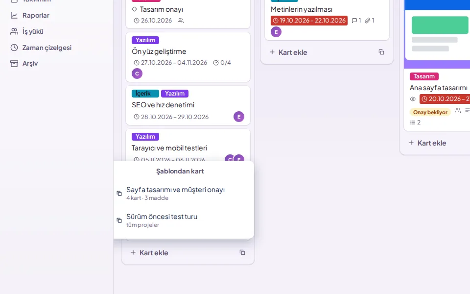 demo screen (with demo data)