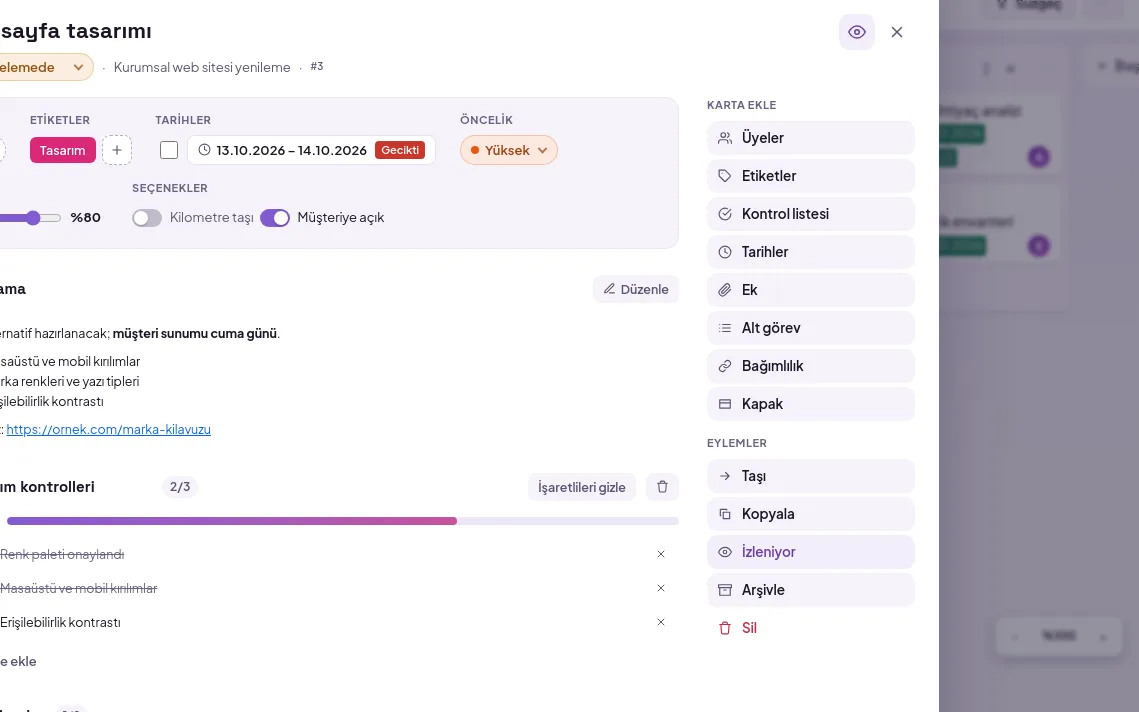 demo screen (with demo data)