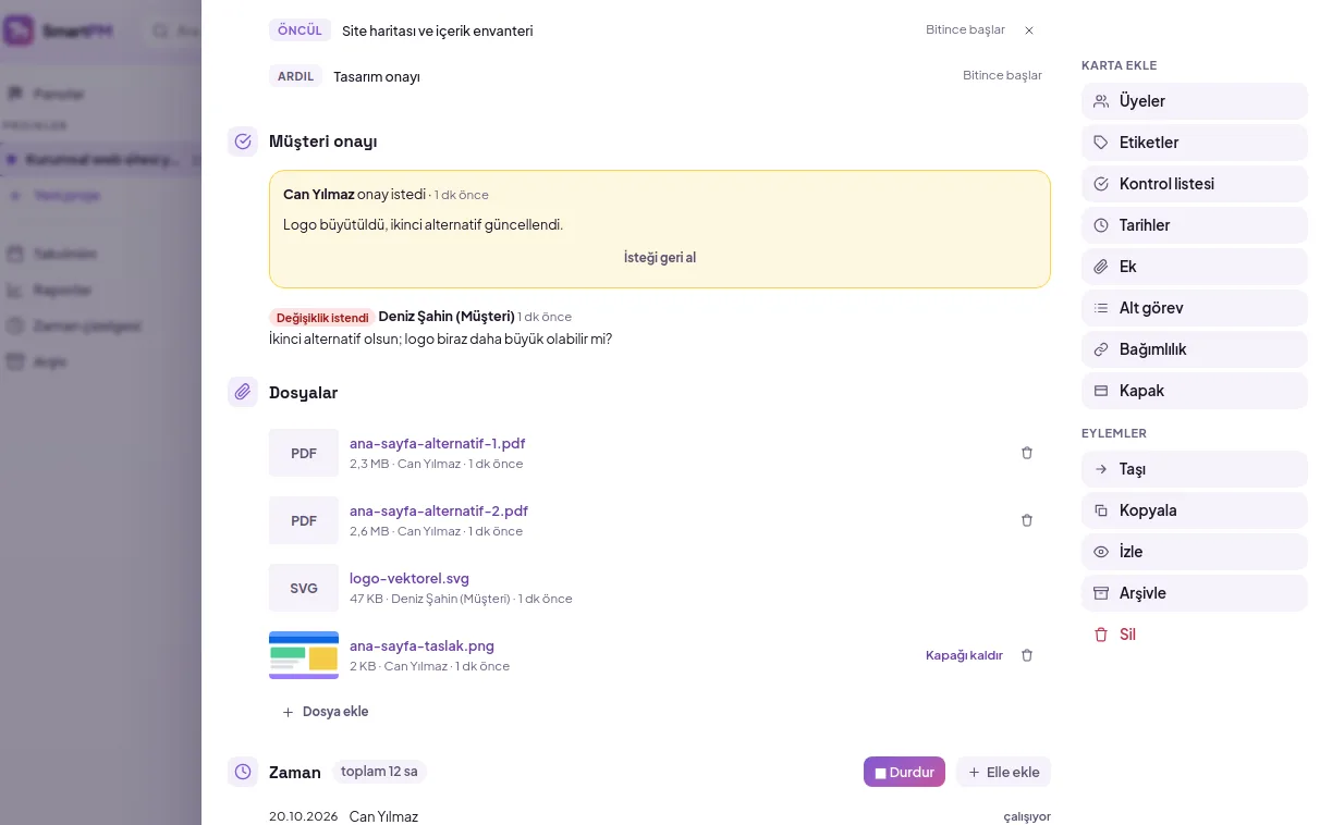 demo screen (with demo data)