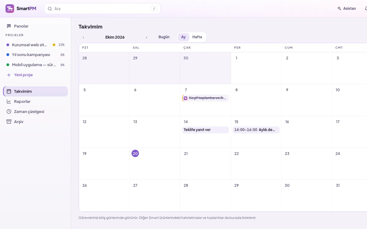 demo screen (with demo data)