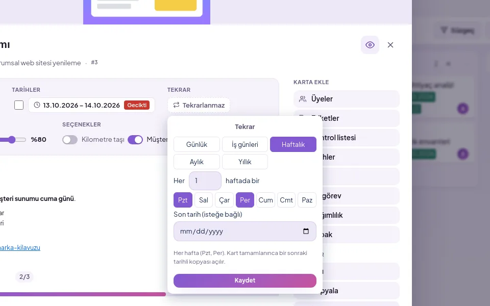 demo screen (with demo data)